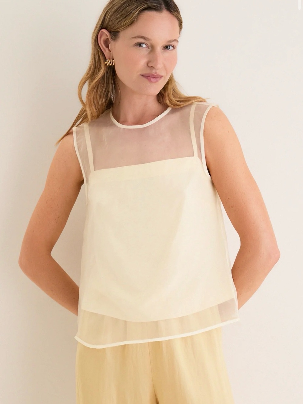 Jenni Kayne Pale Yellow Cora Top - size Medium